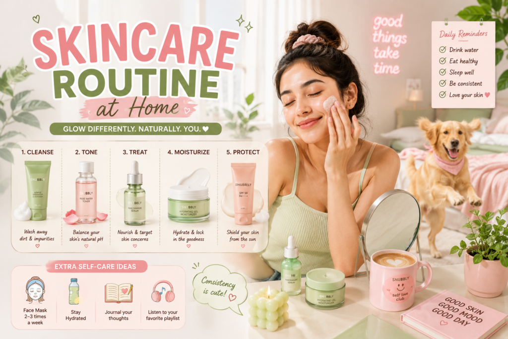 skincare routine for oily skin at home