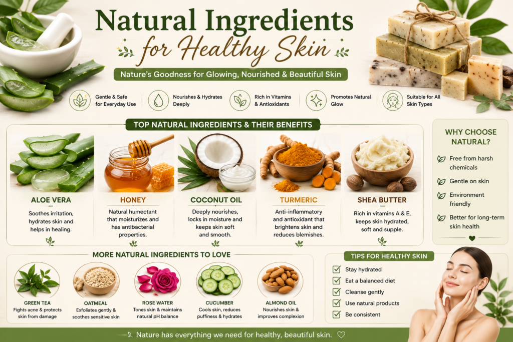 Natural Ingredients for Healthy Skin natural ingredients for healthy skin